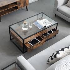 Be it your living room, small dining space or any other location, these. Glass Top Coffee Table Coffee Table Coffee Table Vintage Coffee Table With Drawers Coffee Table Design