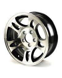 Aluminum Trailer Wheel T03 Made By Sendel Similar To The S5 And Is Also Referred To As A Bullet Style This Rim Has A Black In Aluminum Trailer Wheel Trailer