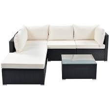 Click for more color options. Dodocool 6 Piece Patio Furniture Set Corner Sofa Set With Thick Removable Cushions Pe Rattan Wicker Outdoor Garden Sectional Sofa Chair Removable Cushions Black Wicker Beige Cushion Walmart Com Walmart Com