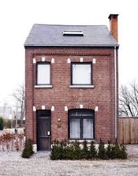 #photography #exterior #design #brick house #green door #black windows #brick wall #garden #lawn #chimney #dark roof #tree #exterior design husband and mil instantly flashed back to our house fire. 32 Red Brick Black Windows Ideas House Exterior Red Brick House Brick