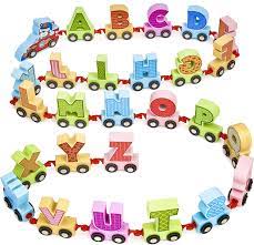 This abc nursery rhyme kids alphabet song is for teaching and learning . Xl 200 Cm Wooden Alphabet Train Colourful Letters With Different Designs Amazon De Toys Games