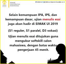 Maybe you would like to learn more about one of these? Simak Ui No Twitter 2 2 Yuk Latihan Mengerjakan Soal Soal Simak Ui Dengan Mendownload Contoh Soal Dari Tahun Ke Tahun Pada Link Berikut Https T Co W9m45c3nmq Semakin Banyak Contoh Soal Yang Kamu Lihat Kamu Kerjakan Dan