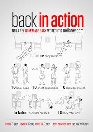 Back In Action Workout By Neila Rey Back Workout Back Workout At Home Workout