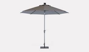 This blissun solar umbrella is designed with led lights on each rib and 8 steel rib constructions. 3m Wind Up Auto Tilt Parasol With Led Solar Lights Kettler Official Site