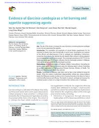 Fortunately, they ship worldwide for free, including to malaysia. Pdf Evidence Of Garcinia Cambogia As A Fat Burning And Appetite Suppressing Agents