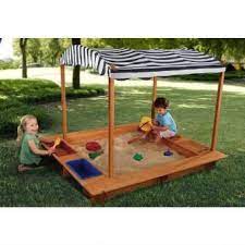 Carre De Sable Exterieur Avec Toile Kidkraft Jouets Et Jeux Sandbox With Canopy Kids Sandbox Outdoor Kids