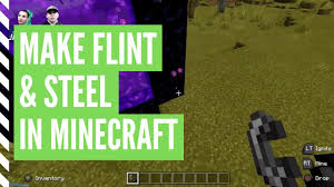 How to craft flint and steel in survival mode 1. How To Make Flint And Steel In Minecraft Youtube