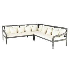 7 seater greyed acacia wood garden bench seat chypre koltuklar mobilya fikirleri mobilya