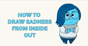 Next, draw two intersecting lines across the head, one vertical and one horizontal. How To Draw Sadness From Inside Out Really Easy Drawing Tutorial