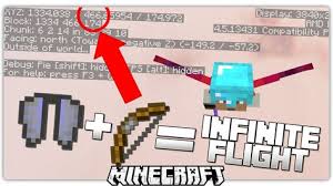 Minecraft 1 9 Trick Use A Bow With Elytra For Infinite Flight Knutselen