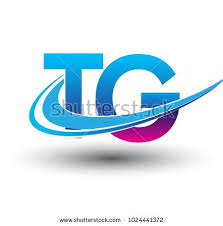Initial Letter Tg Logotype Company Name Colored Blue And Magenta Swoosh Design Vector Logo For Business And Compan Initials Logo Company Names Initial Letters