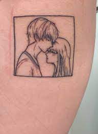 I'm a anime tattoo artist in San Diego CA and did this fruits basket  kyo&tohru on the rib the other day @senpaiiiart : rFruitsBasket
