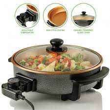 Check spelling or type a new query. Ovente Electric Skillet With Non Stick Aluminum Body Sk11112 Series