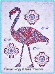 Birds cross stitch pattern tree with birds, 4 seasons, heart cross stitch animals love, love gift, pdf pattern instant download digital file. Tam S Creations Flamingopatches Cross Stitch Pattern Chart