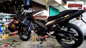 Yang termurah adalah vega force seharga rp 16,66 million dan termahal r1m seharga rp 812 million. Restorasi Yamaha Tzm Tuned By Mjm Part1 Youtube