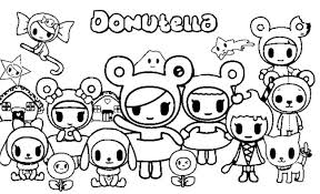 This is the cutest, most irresistible colouring book ever! Tokidoki Coloring Pages Donutella