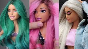 Diy Barbie Sac Yapimi Kendin Yap 5 Dakikada Hallet Barbie Donusumu Youtube
