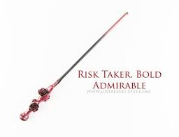 Rose Court Wand Black And Metallic Red Rose Wand Wands Red Roses Harry Potter Wand