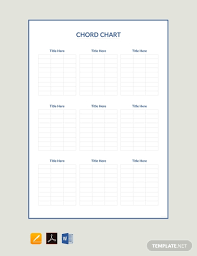 Free Chord Chart Template Pdf Word Excel Indesign