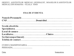 Ordinul asistentilor medicali si moaselor iasi. Fisa De Evidenta Oamgmamr Timis
