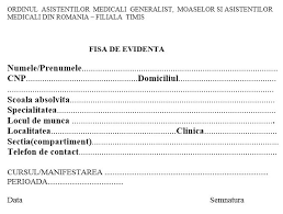 Ordinul asistentilor medicali din romania. Fisa De Evidenta Oamgmamr Timis