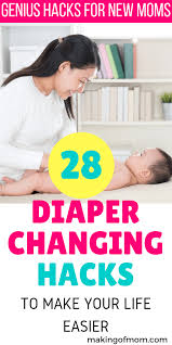 28 Genius Diaper Changing Hacks You Ll Wish You Knew Sooner Diaper Changing New Baby Products Baby Sleep Problems