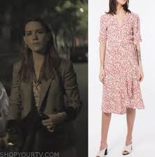 You Netflix Fashion Clothes Style And Wardrobe Worn On Tv Shows Shop Your Tv In 2020 Printed Wrap Dresses Fashion Clothes