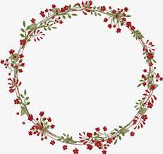 Red Flowers Garland Red Floral Wreath Png Transparent Clipart Image And Psd File For Free Download Wreath Drawing Flower Frame Wreaths