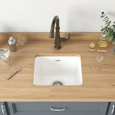 Cast iron undermount kitchen sinks. American Standard Delancey 18 L X 16 W Undermount Kitchen Sink Wayfair