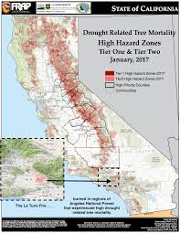 Worker safety and health in wildfire regions Climate Signals Map Drought Related Tree Mortality Near La Tuna Fire