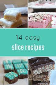 14 Easy Slice Recipes Including No Bake Slices Easy Slice Recipe Slices Recipes Sweet Snacks No Bake Slices