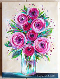 How to paint flowers acrylic easy. 80 Easy Acrylic Canvas Painting Ideas For Beginners Watercolor Paintings Easy Flower Canvas Flower Painting