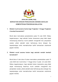 Aktiviti kokurikulum adalah sebahagian daripada kurikulum sekolah, dan setiap murid harus melibatkan diri. Soalan Lazim Faq Pengurusan Asrama Sekolah Kpm
