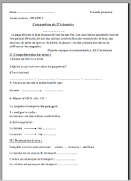 Ouridou ikhtibarat sana rabia ibtidai maa el houloul rani mounkharita maakoum wa weldi yadross san rabia ibtidai. Composition 2 Tremestre Sana 4 Exemple 1