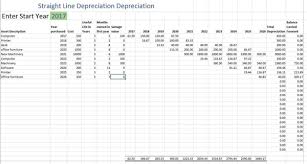 depreciation schedule free depreciation excel template