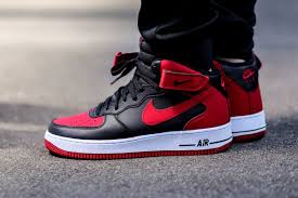Nike Air Force 1 Mid Bred Another Look Kicksonfire Com Nike Air Force Nike Air Air Jordans Retro