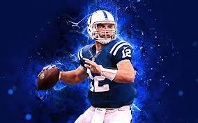 Tons of awesome andrew luck wallpapers to download for free. Download Wallpapers Andrew Luck 4k Abstract Art Quarterback American Football Nfl Indianapolis Colts Luck National Football League Neon Lights Creative For Desktop Free Pictures For Desktop Free