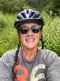 Riding around Lake Marion in Lakeville.