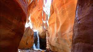Kanarraville canyon falls is a stunning slot canyon with one of the most photographed waterfall and ladder scenes in southern utah. Kanarra Creek Falls Slot Canyon Hiking Trail Kanarraville Zion National Park Utah Hiking Trails Usa Youtube