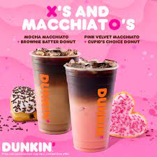 Dunkin donuts mocha iced coffee beverage, 9.4 fl oz (pack of 4) dunkin' donuts bottled ice coffee 12 pack (mocha) mocha · 13.7 fl oz (pack of 12). Love Dunkin Dunkin Makes Valentine S Day Sweeter Than Ever With Pink Velvet And Mocha Macchiatos Paired With Heart Shaped Donuts Dunkin