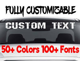 Don't forget to bookmark custom car graphics near me using ctrl + d (pc) or command + d (macos). Custom Windshield Decals Word And Number Car Truck Window Etsy