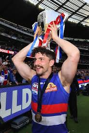 Aflgf2016 Tom Liberatore Of The Bulldogs Celebrates With The Trophy After Winning The 2016 Afl Grand Final Match Between Th Afl Football Club Western Bulldogs