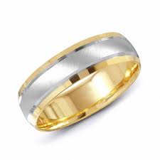 6 0mm 10k Two Tone Gold Wedding Band Zales Mens Wedding Rings Gold Mens Gold Wedding Band Mens Diamond Wedding Bands