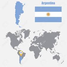 The highest point is mt. Argentina Map On A World Map With Flag And Map Pointer Vector Royalty Free Cliparts Vectors And Stock Illustration Image 62045525