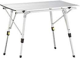 uquip variety m table pliante en aluminium pour 4 personnes 89x53cm hauteur reglable table pliante table camping meubles de camping