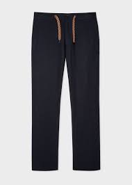 Check spelling or type a new query. Pantalon Bleu Marine Fonce Avec Cordon A La Taille En Lin Paul Smith Francais