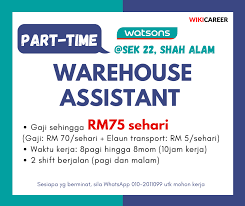 Explore shah alam's sunrise and sunset, moonrise and moonset. Wikicareer Part Time Warehouse Assistant Watson Facebook