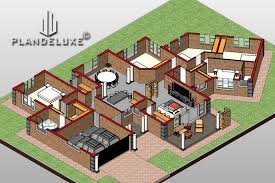 These 5+ bedroom house plans include 5, 6, or 7 bedrooms, a mother's quarter, maid's bedroom and even a separate guest suite for those special guests. 5 Bedroom Single Story House Floor Plan Home Designs Plandeluxe