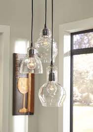 L000458 Adelphia By Ashley Glass Pendant Light In Clear Glass Pendant Light Clear Glass Pendant Light Farmhouse Pendant Lighting
