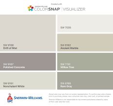 I Found These Colors With Colorsnap Visualizer For Iphone By Sherwin Williams Drift Of Mist Matching Paint Colors Paint Colors For Home Sherwin Williams Gray